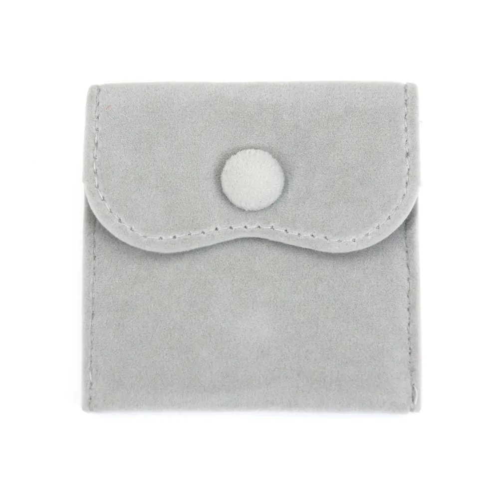 Samthandtasche grau 7x7cm x 1St