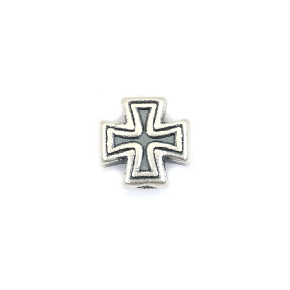Distanziatore a croce 8mm - Argento 999 niello x 1pc