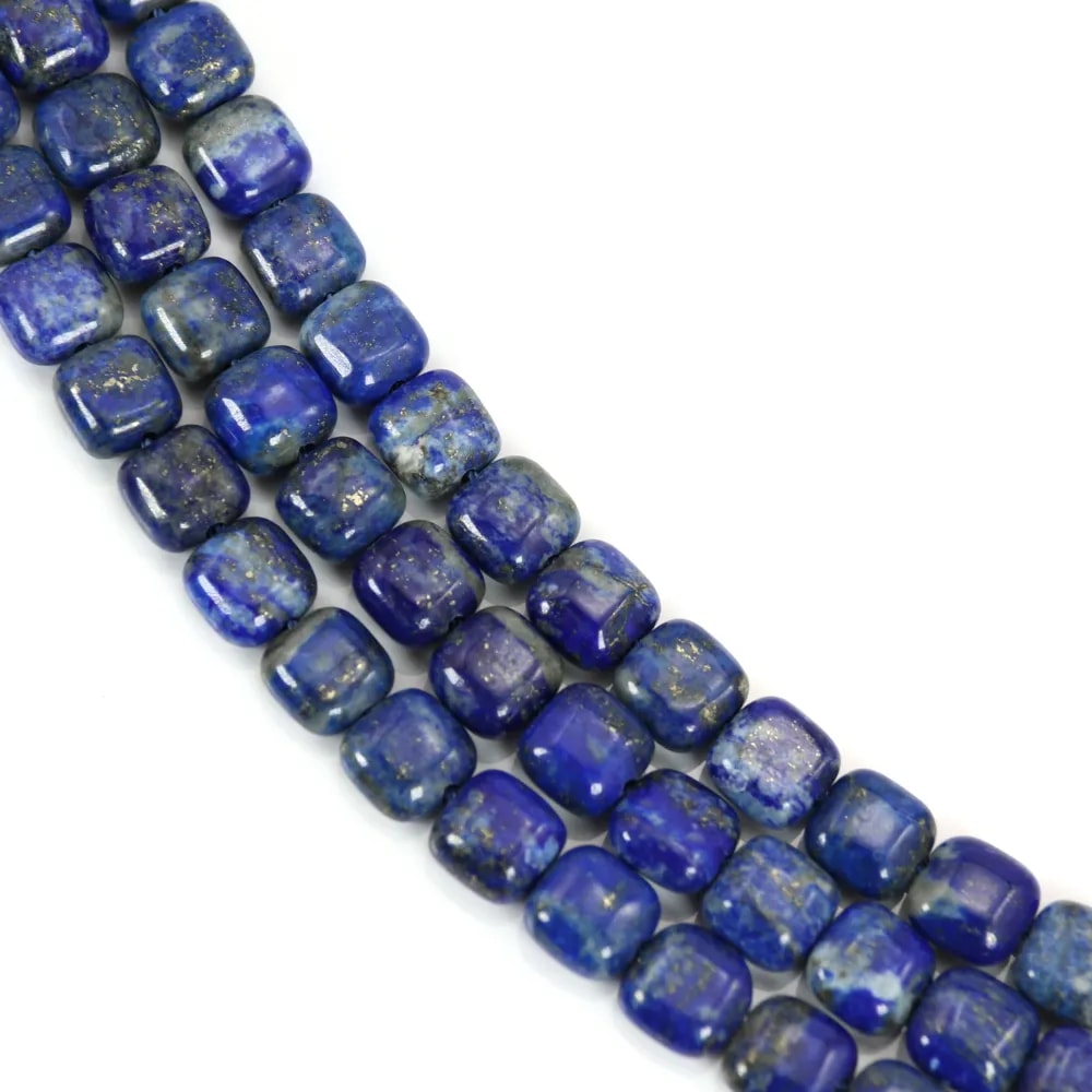 Lapis Lazuli carré 8mm x 39cm