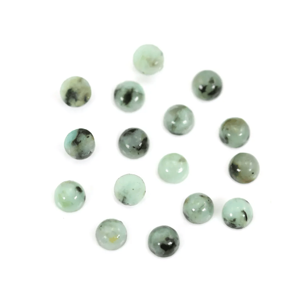 Cabochon Turquoise Africaine rond 3mm x 2pcs