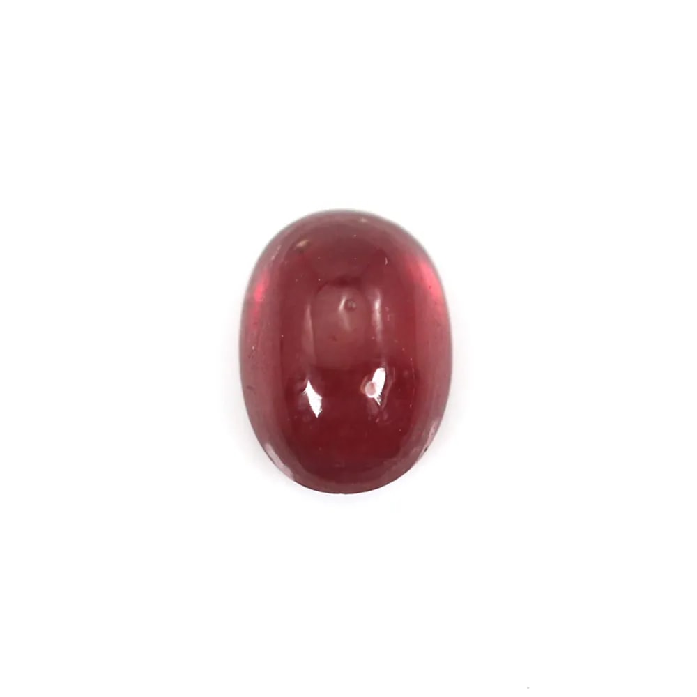 Rubino cabochon, ovale 4x5mm x 1pc