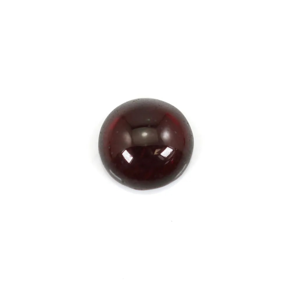 Cabochon Grenat rond 6mm, qualité A x 1pc
