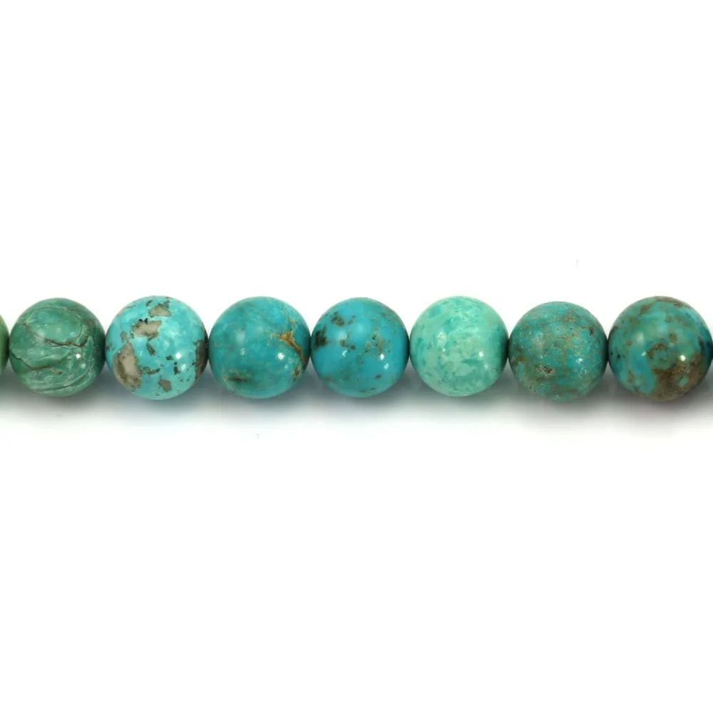 Turquoise Round 10mm x 38cm