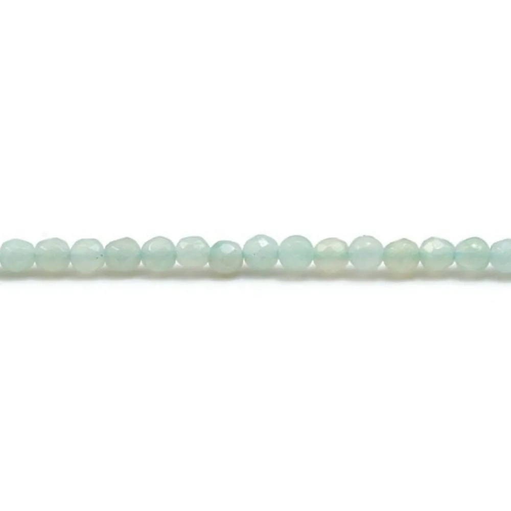 Amazonite ronde facette 2mm x 40cm