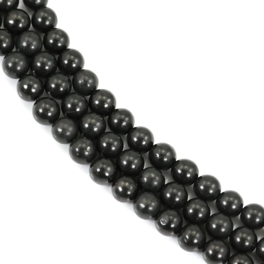 Shungite rond 8mm x 39cm