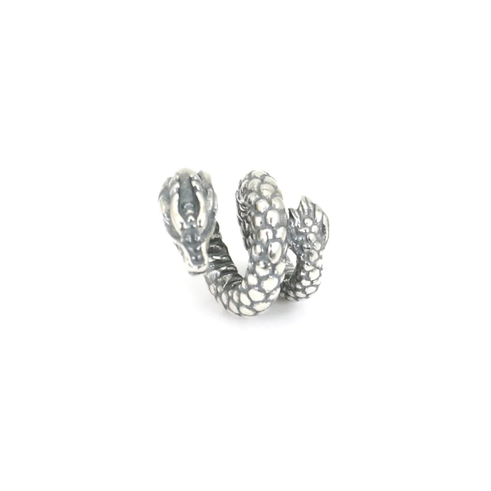 Intercalaire dragon 10x12mm - Argent 925 niellé x 1pc