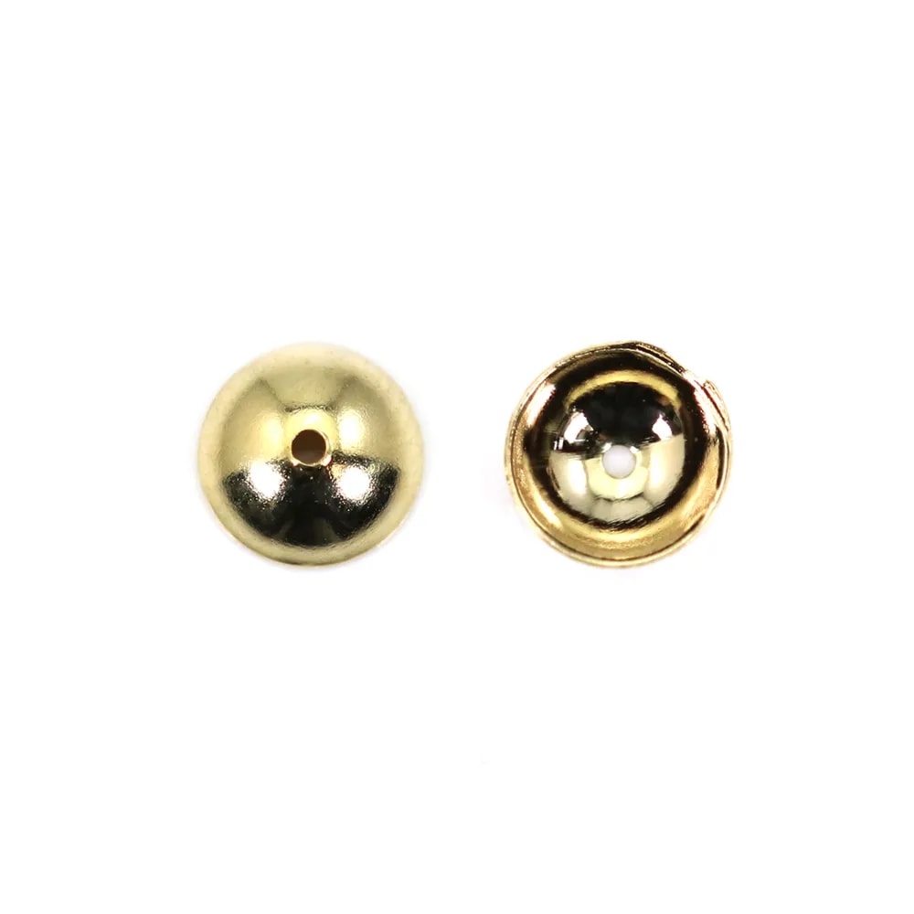 Coppa liscia 5 mm - Acciaio inossidabile 304 placcato oro x 10 pz