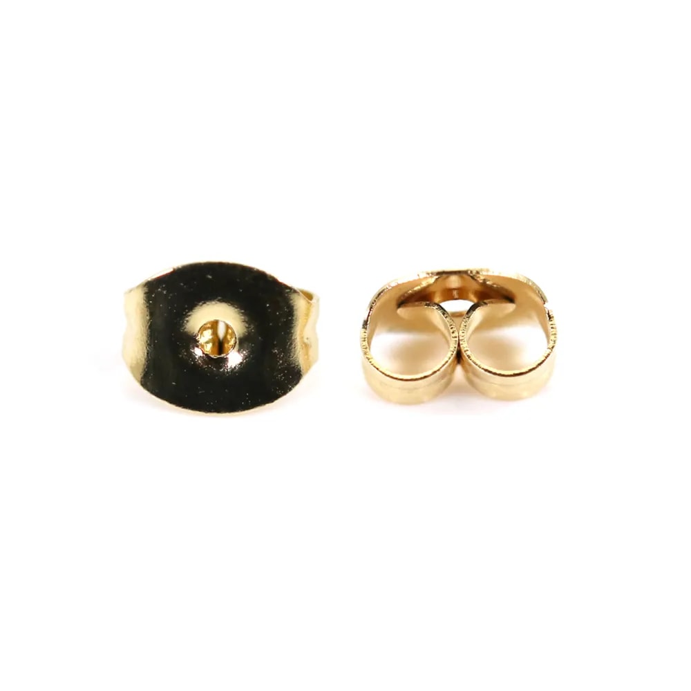Poussoirs d'oreilles 6mm - Acier inox 304 doré x 10pcs