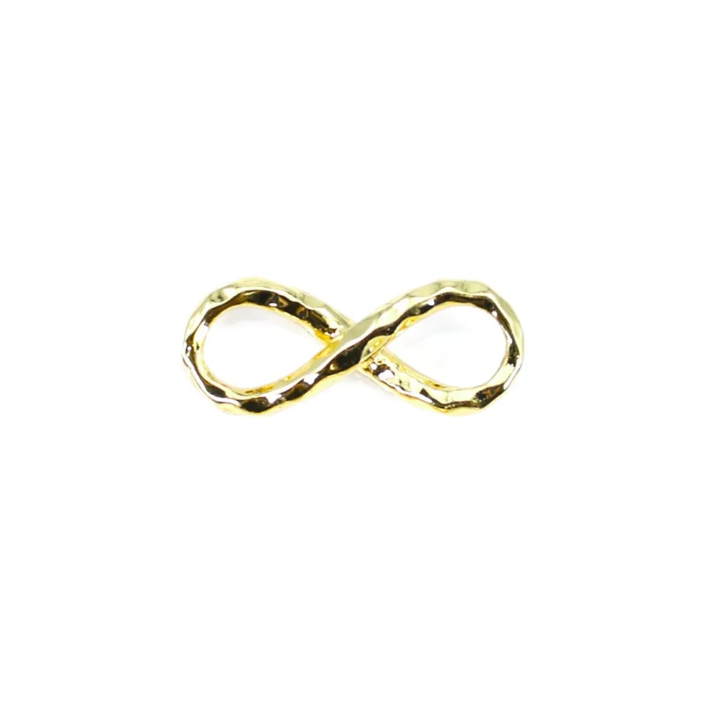 Intercalaire l'infini  dorée sur laiton 5.5x14mm x 5pcs
