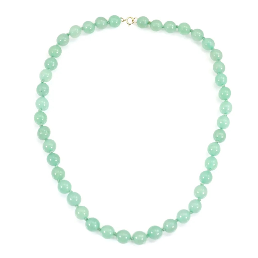 Collana in avventurina tonda 8mm x 1pc