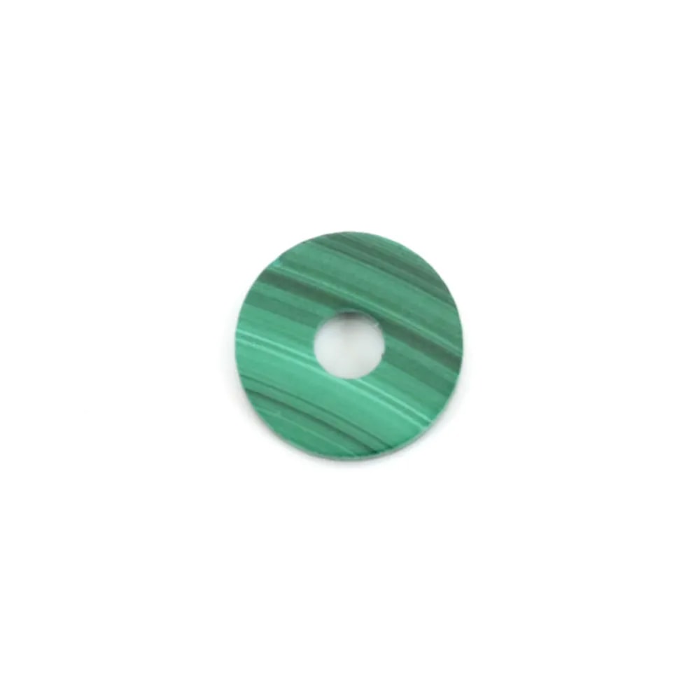 Malaquita donut cabujón 10mm x 1pc