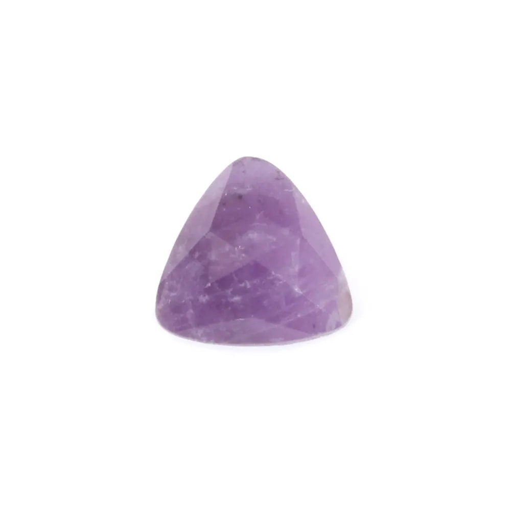 Cabochon Améthyste triangle facetté 10mm x 1pc
