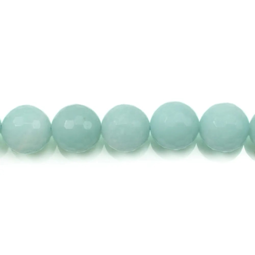 Amazonite Ronde Facette 8mm x 40cm