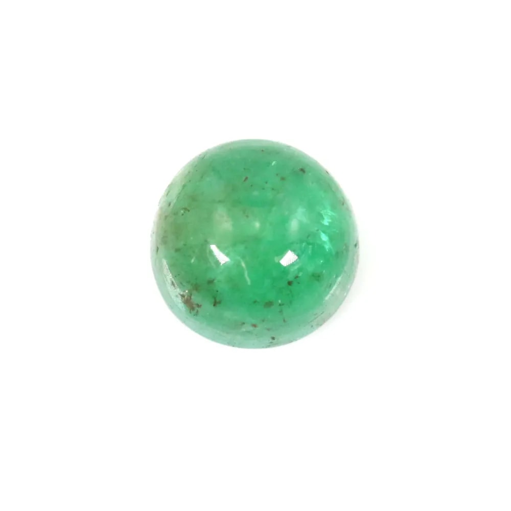 Cabochon Emeraude rond 4-5mm x 1pc