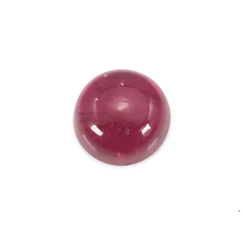 Cabujón Redondo Turmalina Rosa 4mm x 1ud