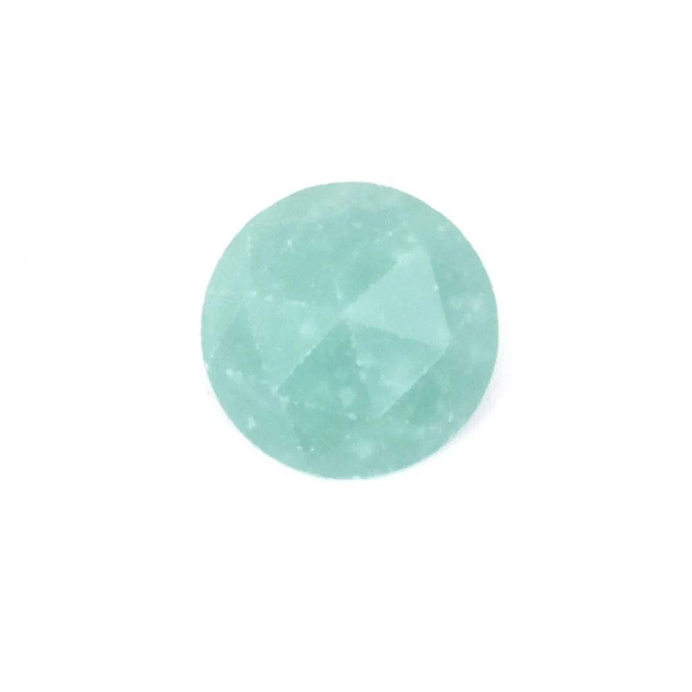 Amazzonite sfaccettata rotonda cabochon 10 mm x 1 pz