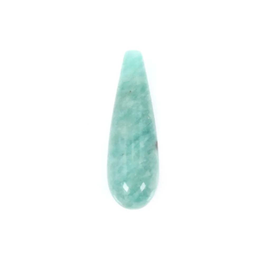 Amazonite goutte semi percé 7x23mm x 1pc