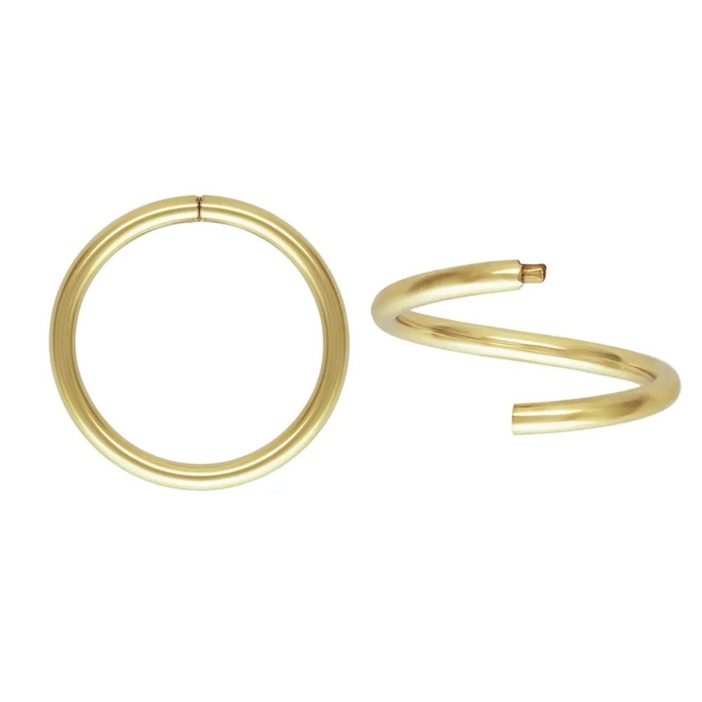 Creolo in oro fino 10x1mm x 2pz