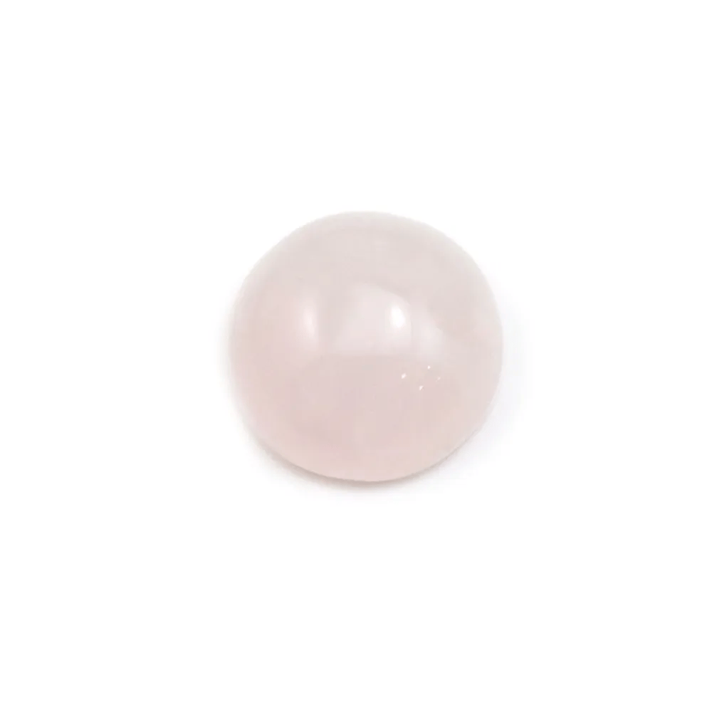Cabochon Quartz Rose Rond-plat 8mm x 5pcs