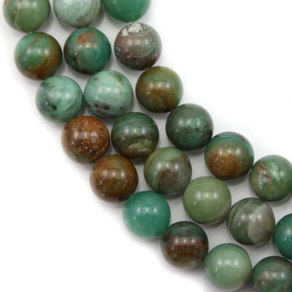Australian dragon blood jade rond 10mm x 40cm