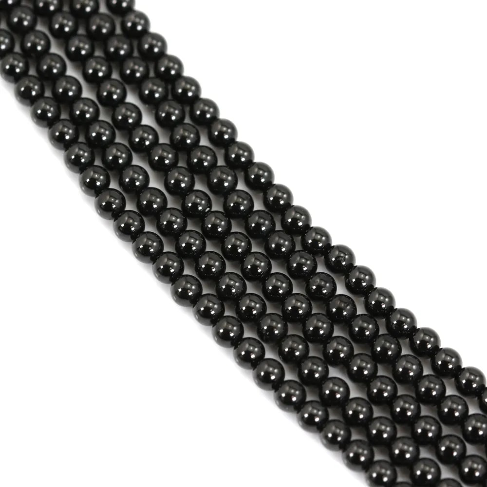 Spinelle noir rond 3mm x 38cm