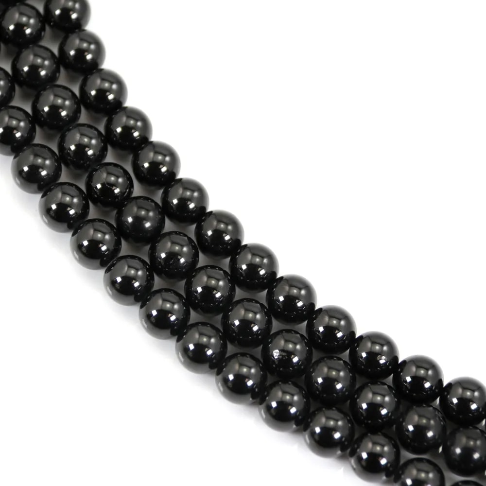 Spinelle black round 8mm x 40cm