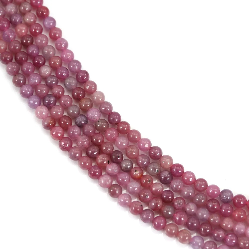Rubino rotondo 4 mm x 39 cm
