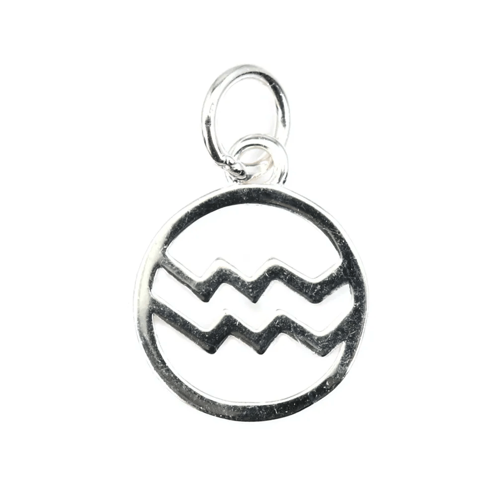 Sternzeichen Charm 10x15mm - Wassermann - 925 Silber x 1St