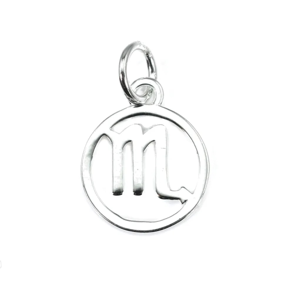 Charm signo astrológico 10x15mm - Escorpião - Prata 925 x 1pc