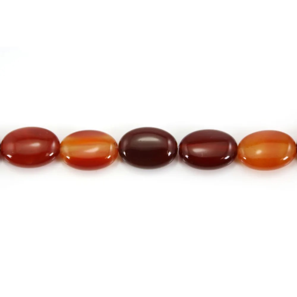 Cornaline Ovale 10x14mm x 40cm