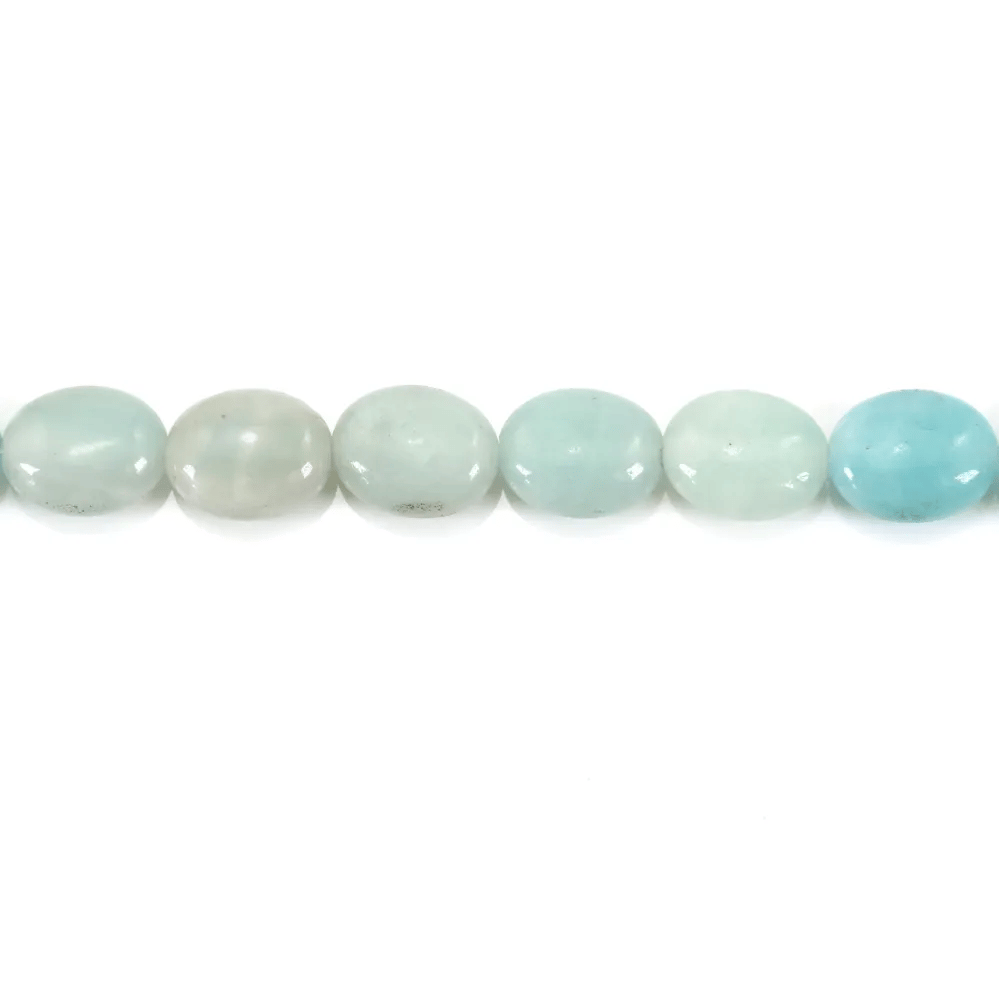 Amazonita ovalada de 6x8 mm x 5 piezas
