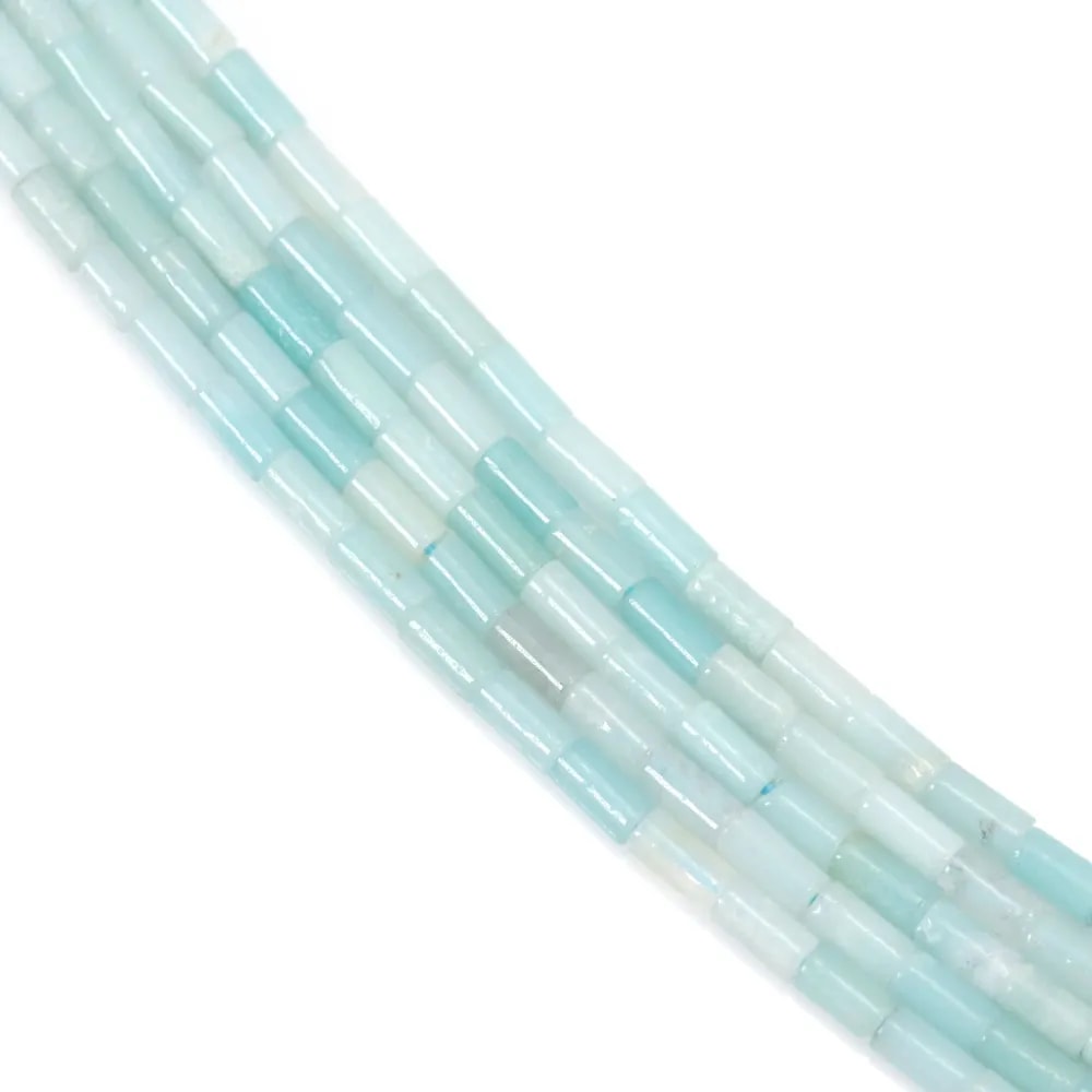 Amazonite tubo 2x4mm x 39cm