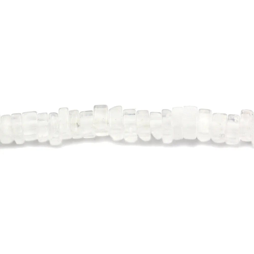 Cristal de rocha, forma de disco quadrado, 2.5x4.5mm x 38cm