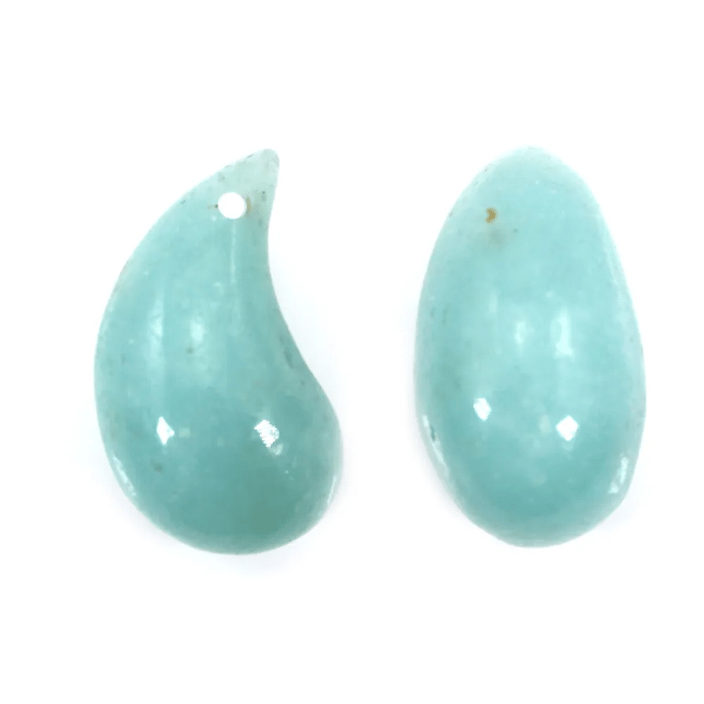 Amazonite drop pendant 10x20mm x 1pc