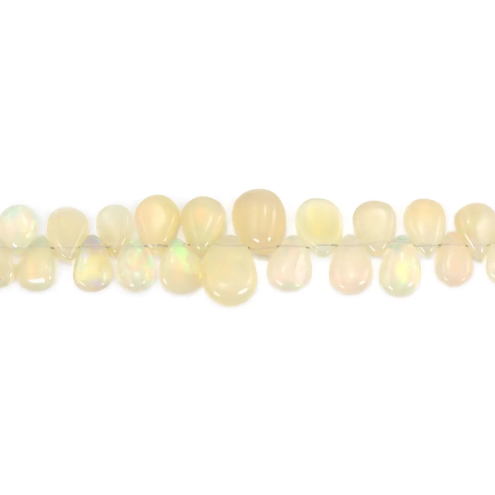 Opale etiope goccia piatta taglio sfumato x 43cm ( pcs)