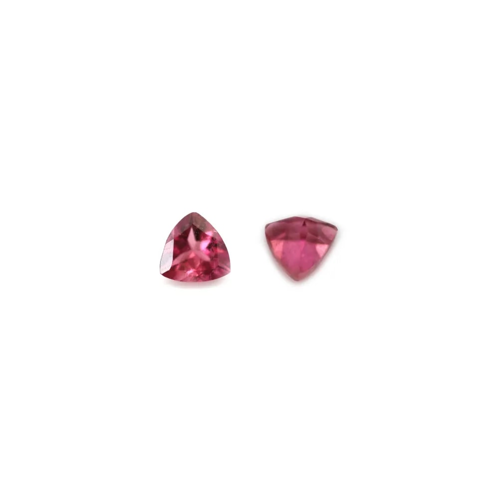 Tormalina rosa da incastonare, taglio trilliant 4mm x 1pz