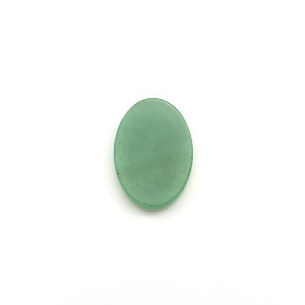 Cabochon Aventurine ovale plat 13x18mm x 1pc