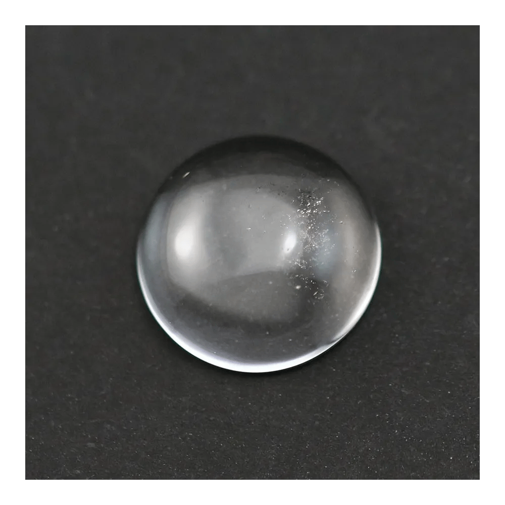 Cabochon Bergkristall rund 12mm x 2 Stück