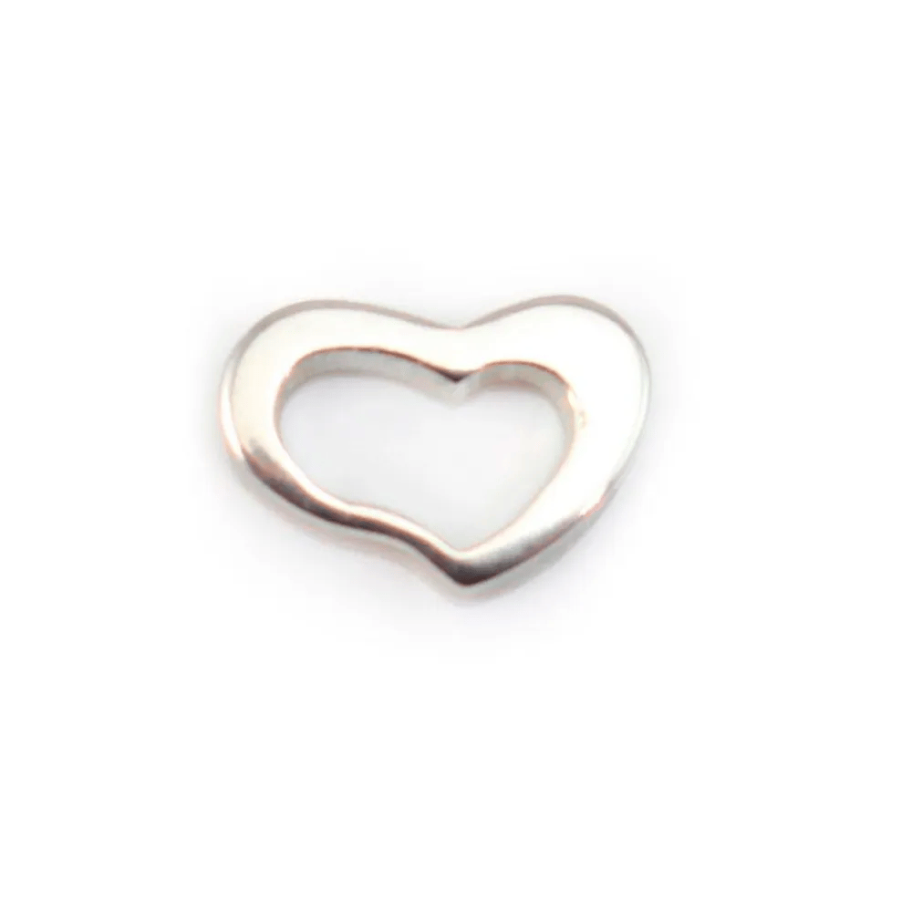 Breloque coeur évidé 5x7mm - Argent 925 x 1pc