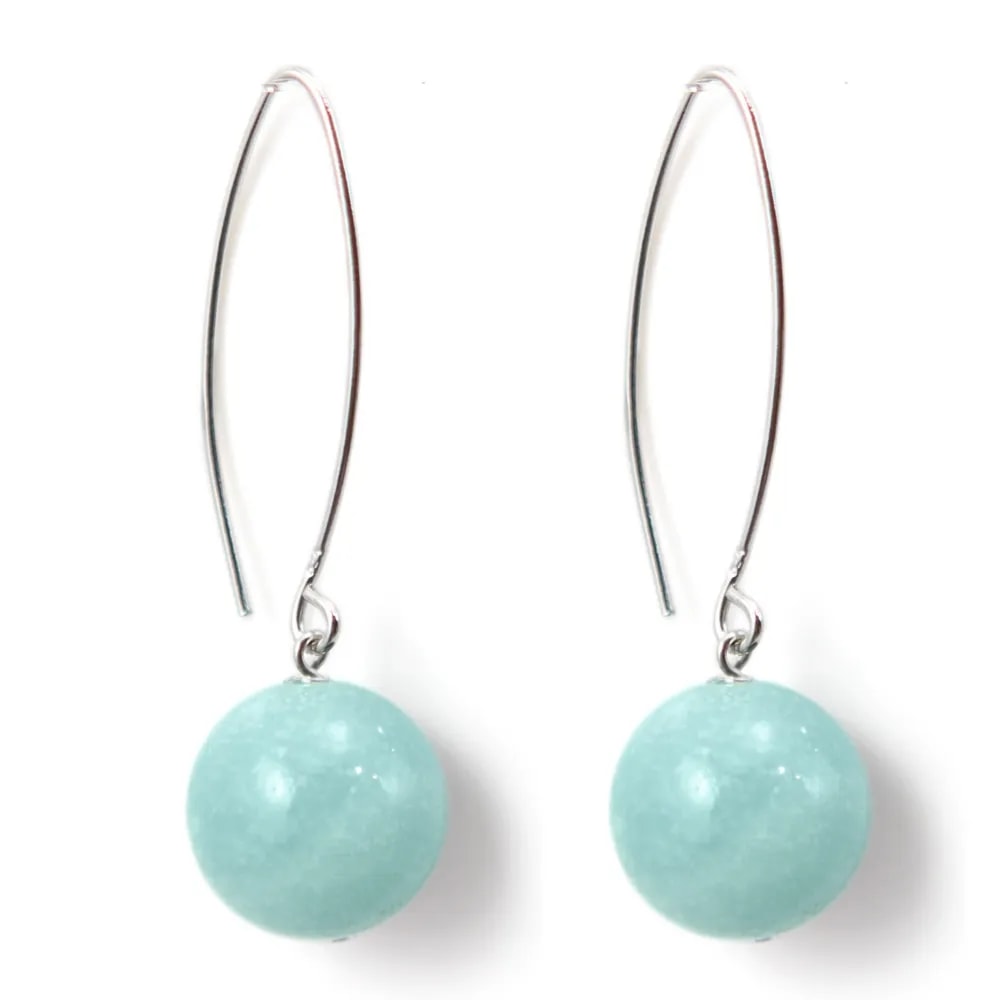 Orecchino in argento 925 ametista 12mm x 2pz