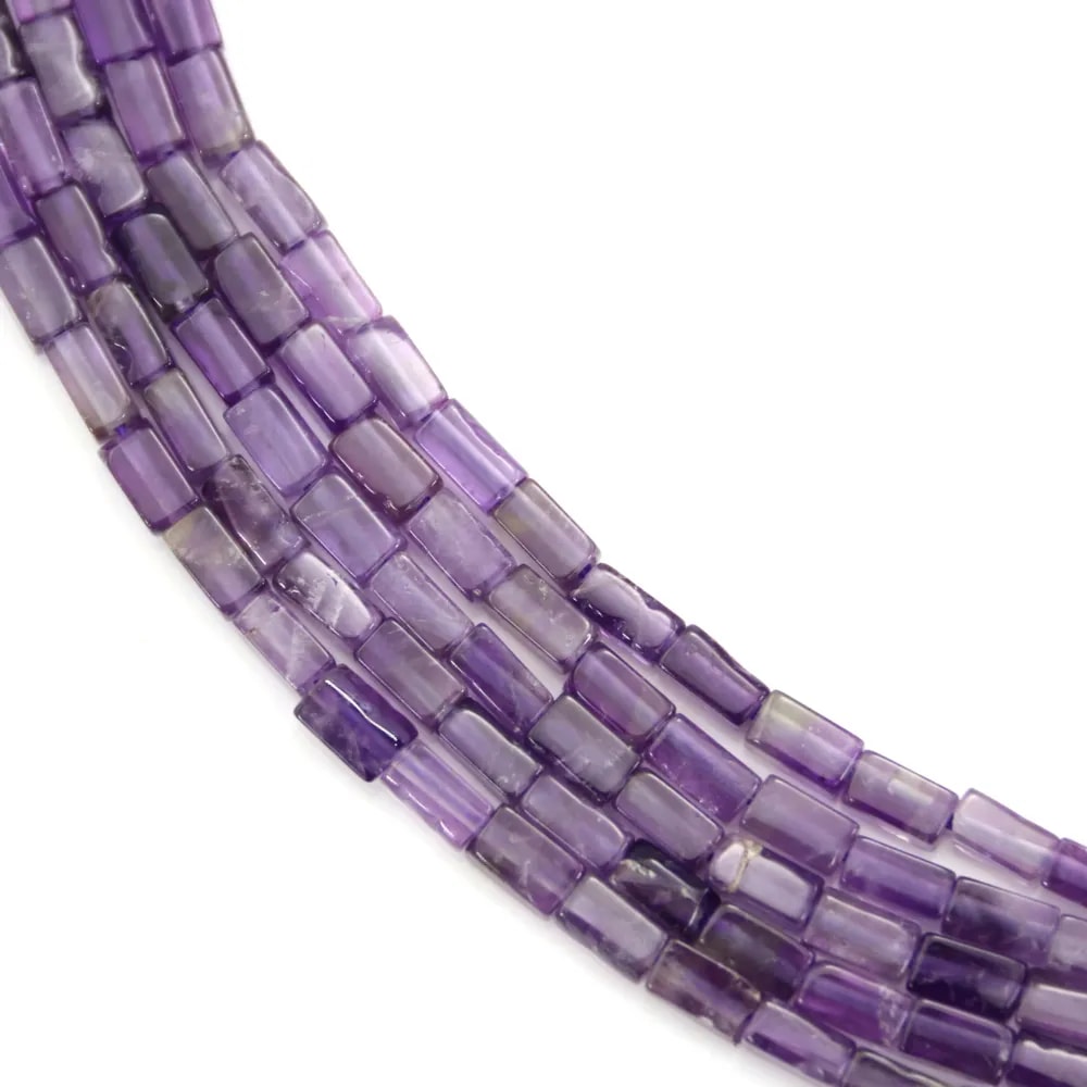 Amatista rectangular 2x4mm x 39cm