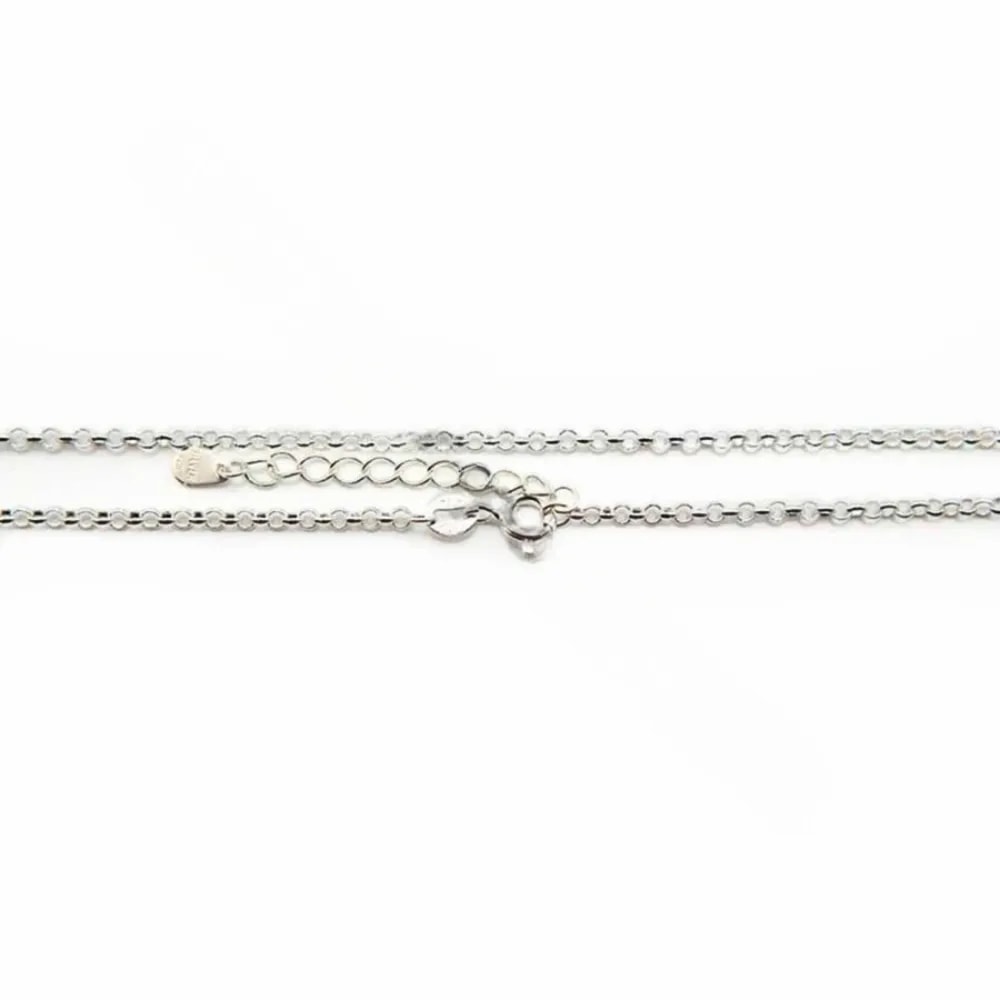 Cadena de malla redonda de 2 mm de plata 925 x 45 cm.