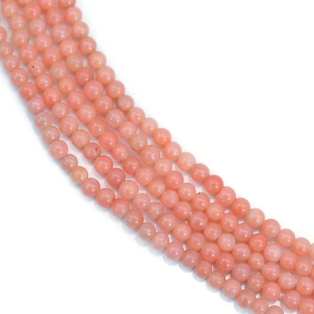 Bamboo sea dyed orange Round 2mm x 40cm