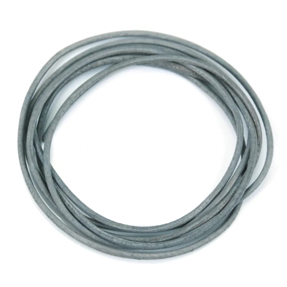 Nastro in pelle di capretto grigio 1.3mm x 1m