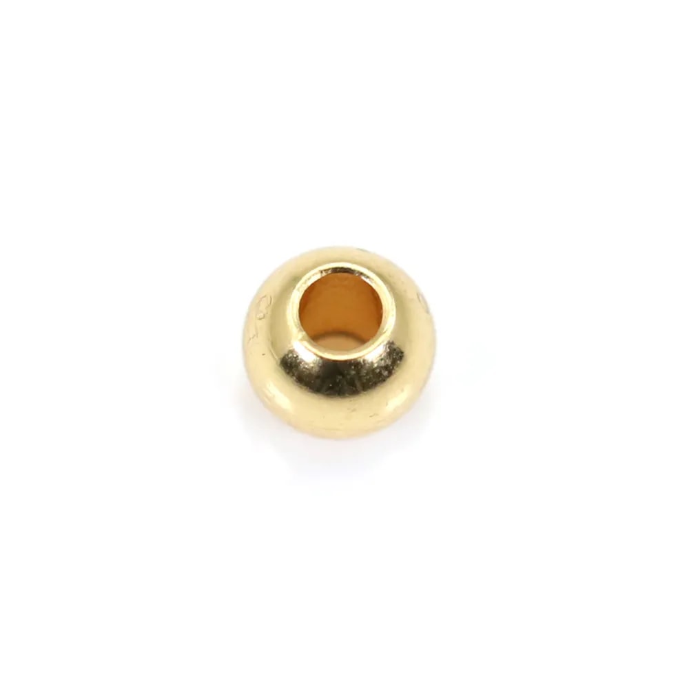 Perle boule 6mm - Acier Inox 304 doré x 10pcs