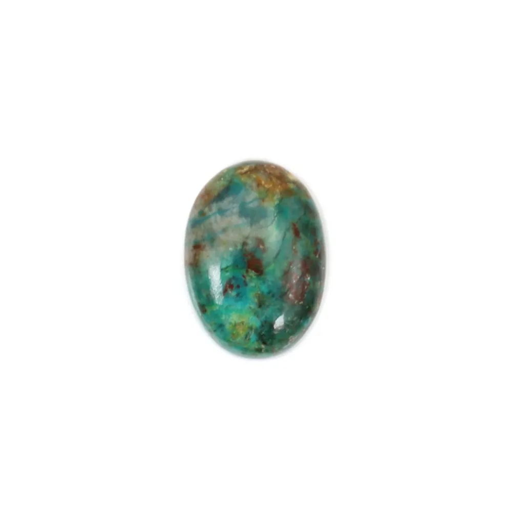 Cabujón de crisocola ovalado 10x14mm x 1ud