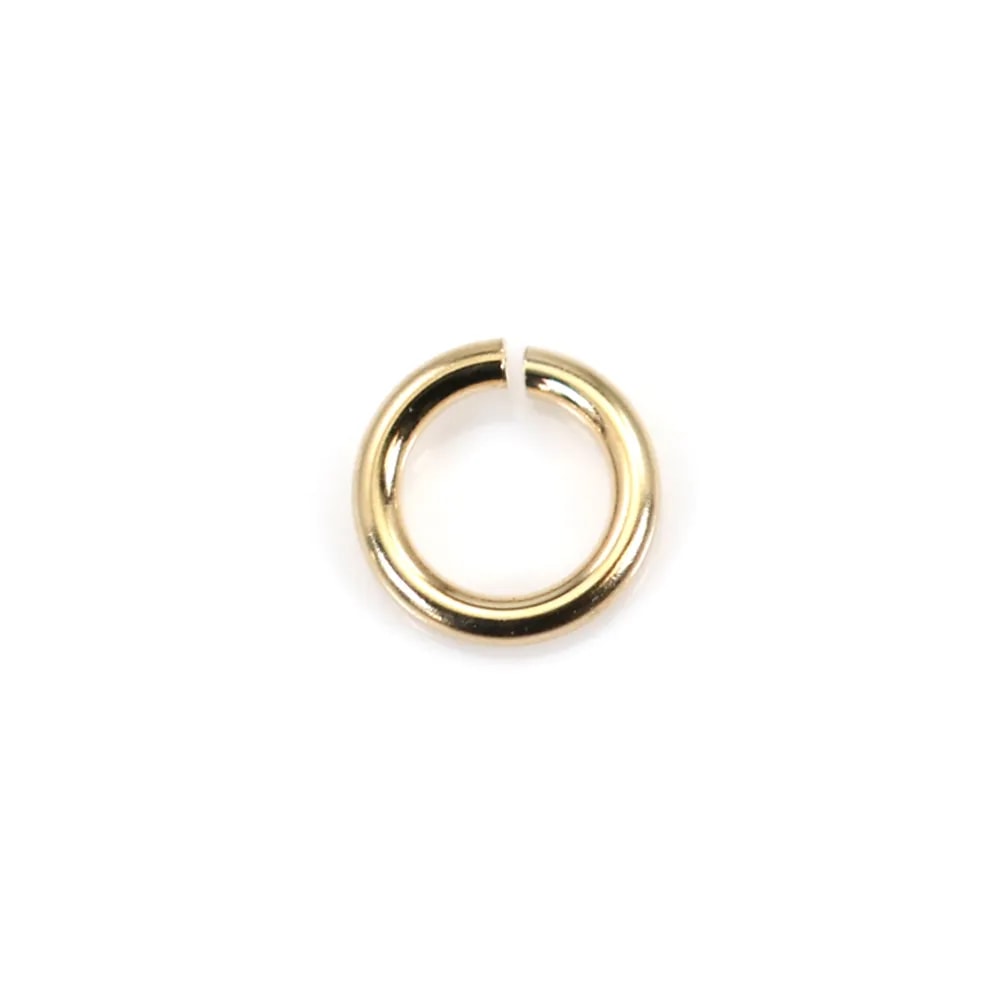 Open rings 7x1mm - Stainless Steel 304 gold x 20pcs
