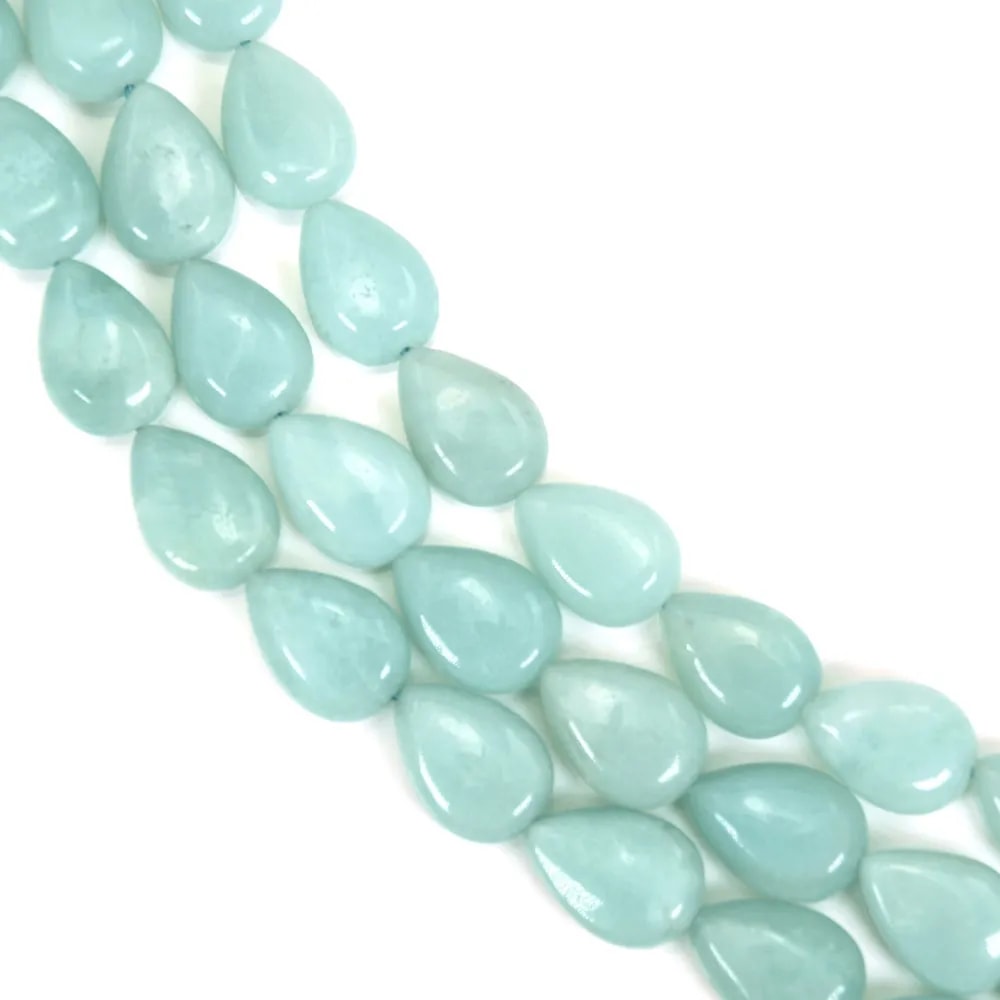 Amazonite drop 10x14mm x 39cm