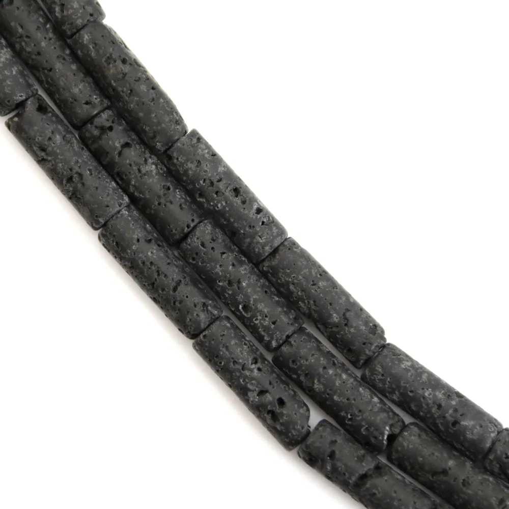 Pierre de Lave tube 4x13mm x 39cm
