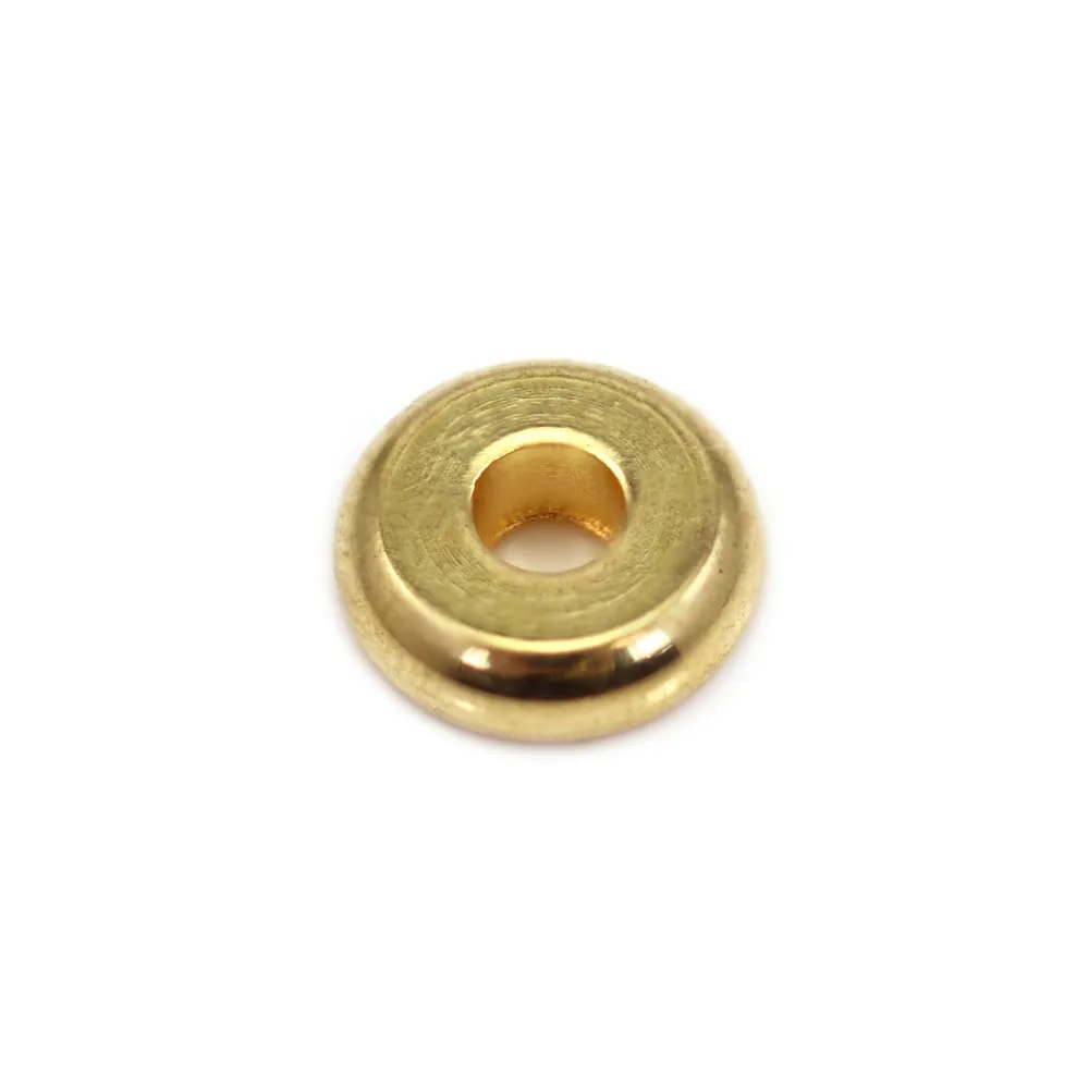 Round Heishi Beads 2x6mm - Stainless Steel 304 Gold x 10pcs